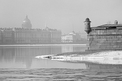 Spring Haze over the Neva. The Kronverkskiy Strait